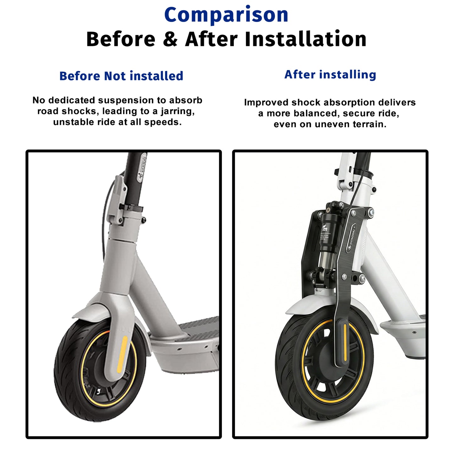 Monorim MXE VS Front Air Suspension For Segway Scooter Max G30 D/E/P/DII/LEII/LD/LE/LP Shock Absorption Specially Parts Accessories