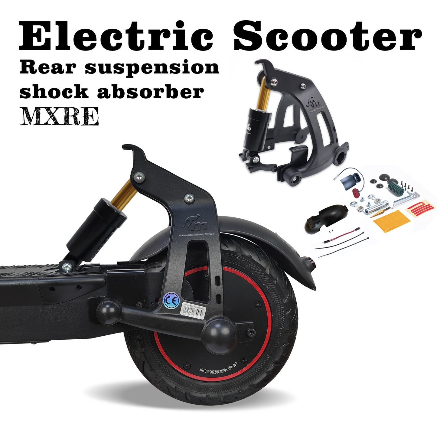 Monorim MXRE Rear AIR Suspension for Segway Ninebot Scooter Max G30 D/E/P/DII/LEII/LD/LE/LP Shock Absorber Accessories