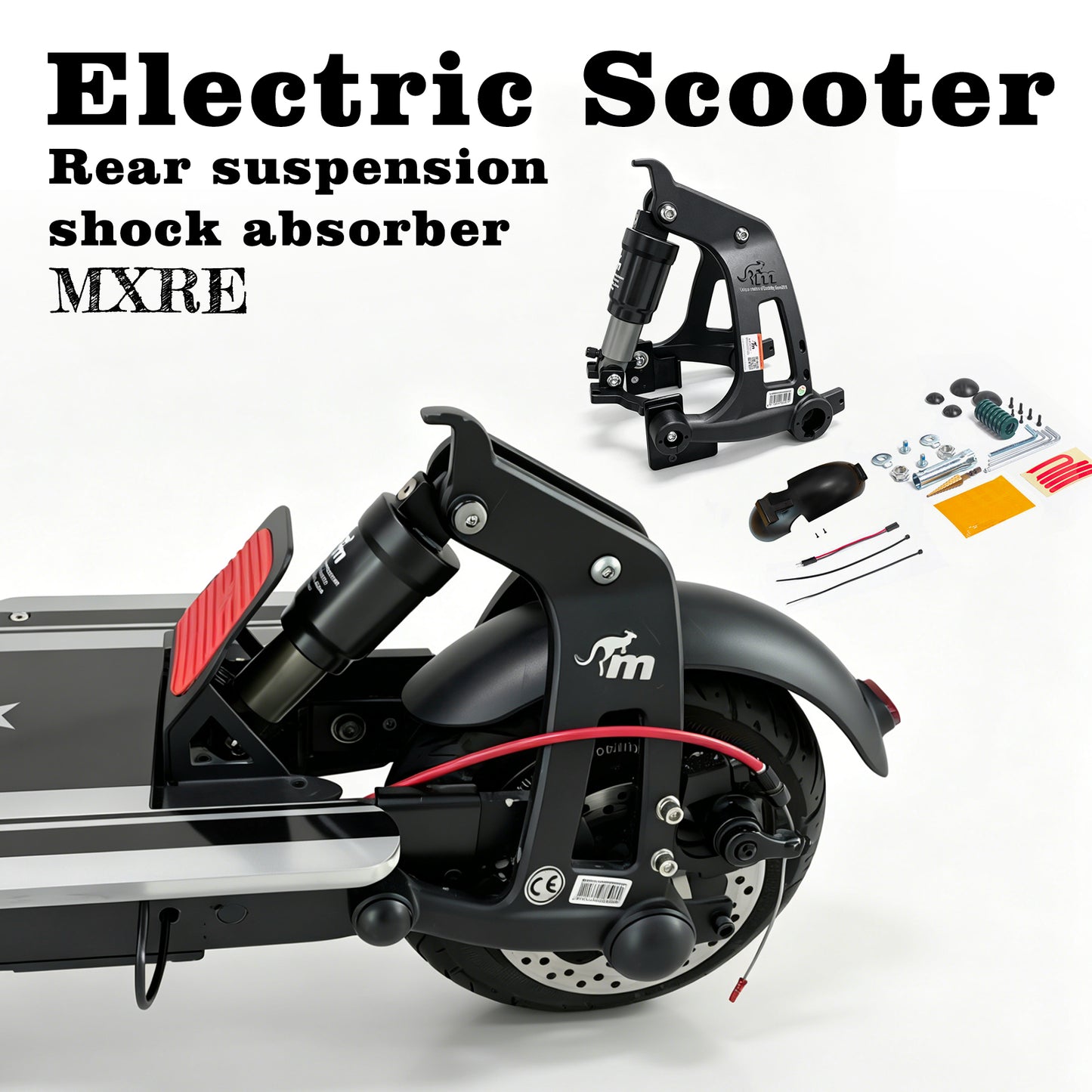 Monorim MXRE Rear AIR Suspension for Segway Ninebot Scooter Max G30 D/E/P/DII/LEII/LD/LE/LP Shock Absorber Accessories