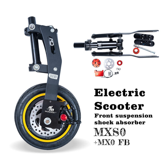 Monorim MXS0 Suspension for lyn scooter , Upgraded front wheel to disc brake via FB MX0