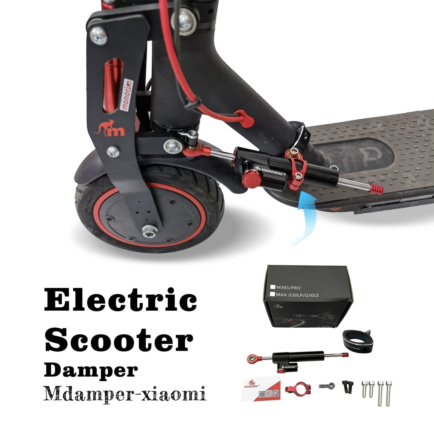 Monorim Steering Damping, Damper for Aovo pro es80 Scooter, High-speed Stabilizer