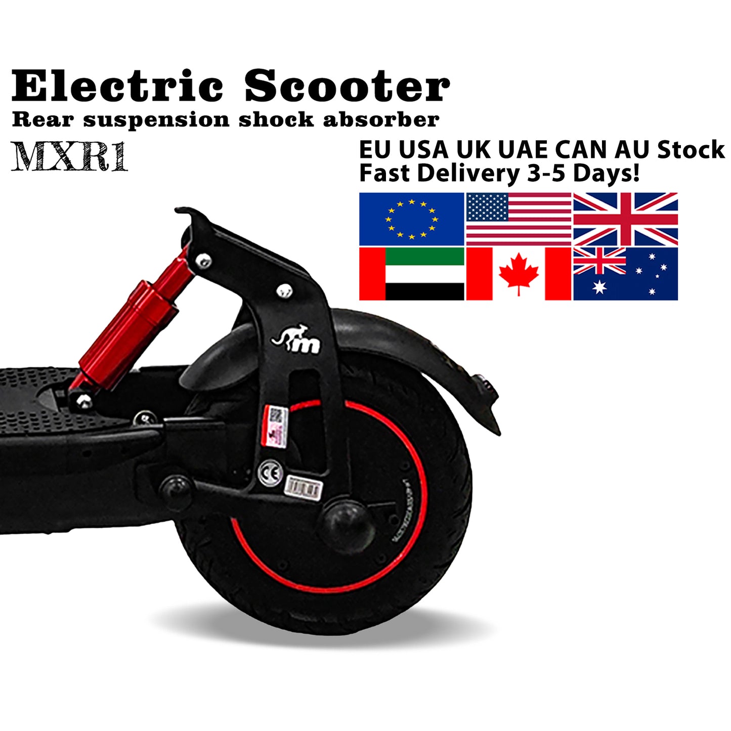 Monorim MXR1 Rear Suspension Kit v2.0 For Segway Scooter Max G30 Specially for 8.5/10inch Shock Absorber Parts