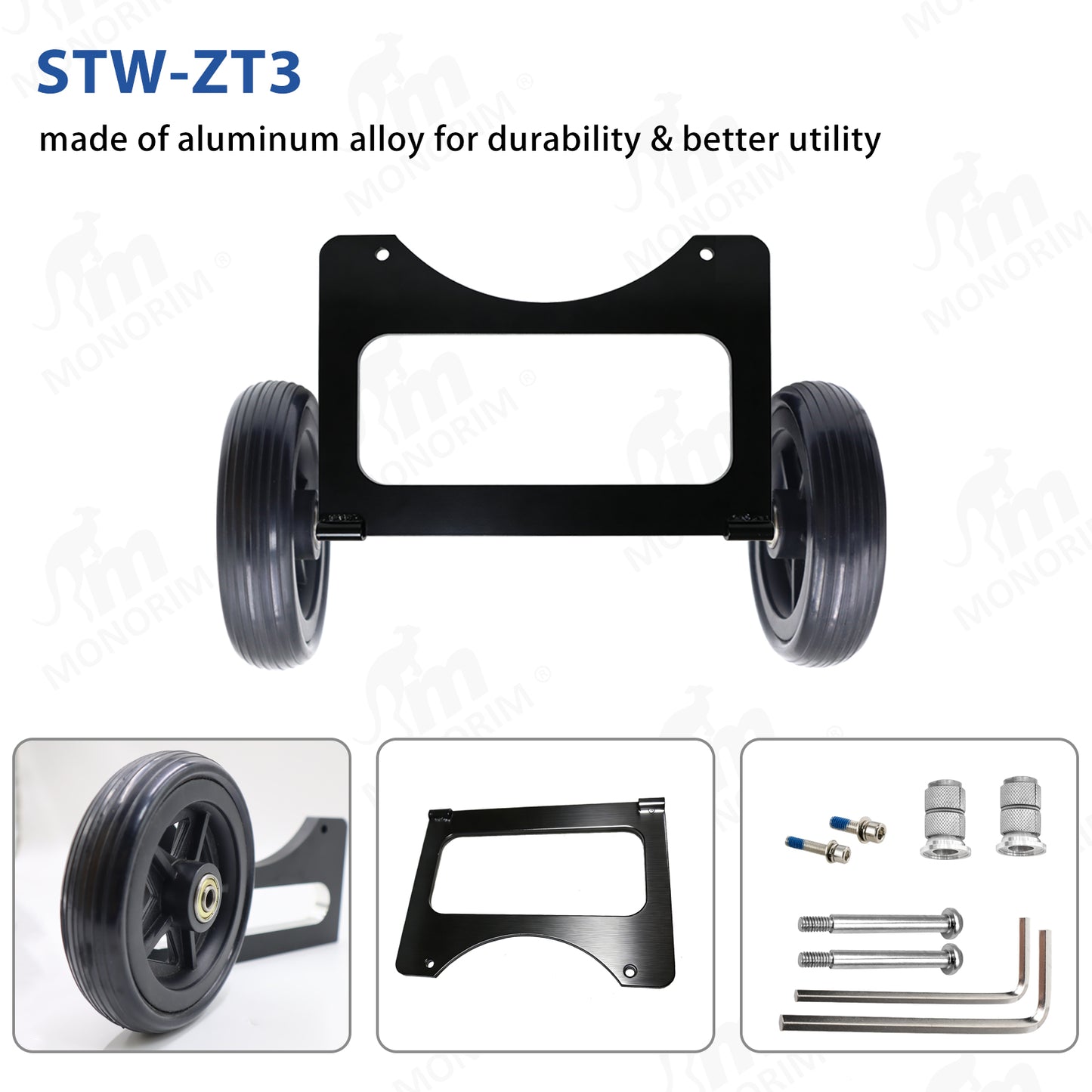 Monorim STW-ZT3 vertical parking frame wheels special for Segway Zt3 pro e-scooter