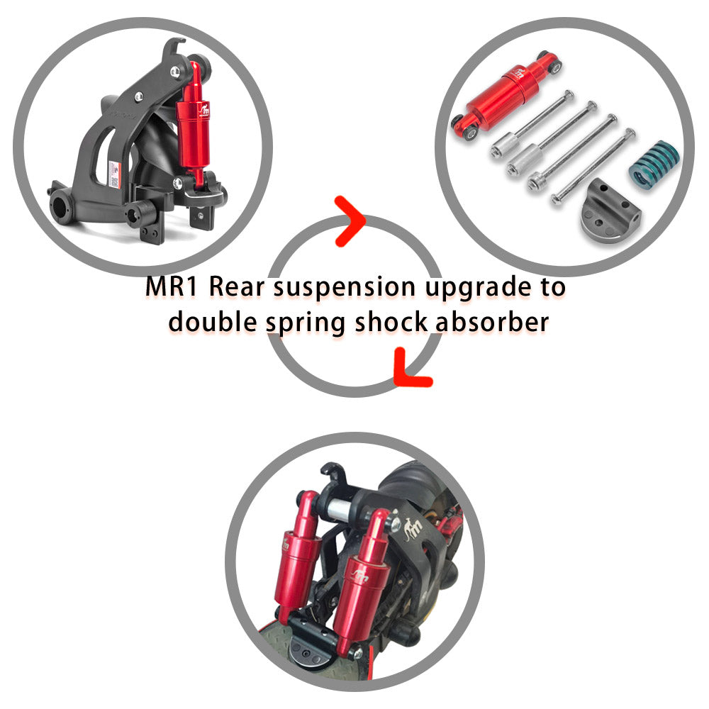 Monorim DMR Upgrade Modified Dual Shock Absorber Accessories For Xiaomi Scooter 1s Rear Suspension