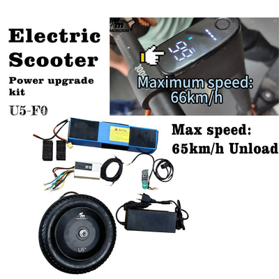 Monorim U5-F0 Upgrade Kit to be 500w 48v 10.4ah for segway  F25/30/30s/35/40e/65D18E/D28E/D38E/D40x Speed 65km/h