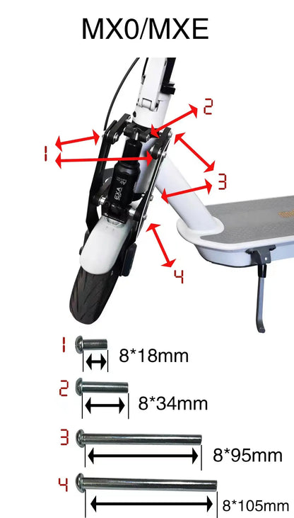 Monorim Suspension Spare Parts for MX0 Front Suspension Accessories