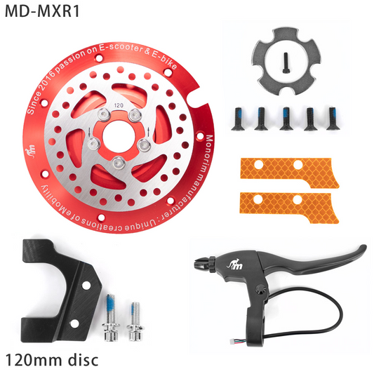 MONORIM MD-MXR1 Motor Deck Disc Brake Upgrade Parts for Segway Ninebot Scooter Max G30 Series, 120/140mm for Rear Motor with MXR1