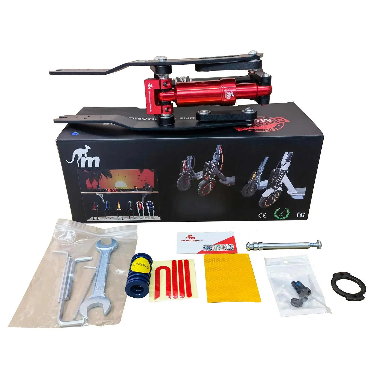 myBESTscooter Monorim V4 Kit de suspension pour scooter électrique Xiaomi M365 1S Essential Pro 2 Mi3 Pro 4 myBESTscooter Monorim V4 Kit de suspension pour scooter électrique Xiaomi M365 1S Essential Pro 2 Mi3 Pro 4